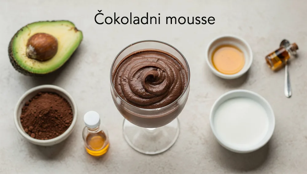Čokoladni mousse od avokada