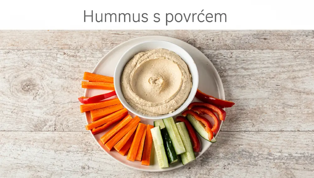 Hummus s povrćem za umakanje