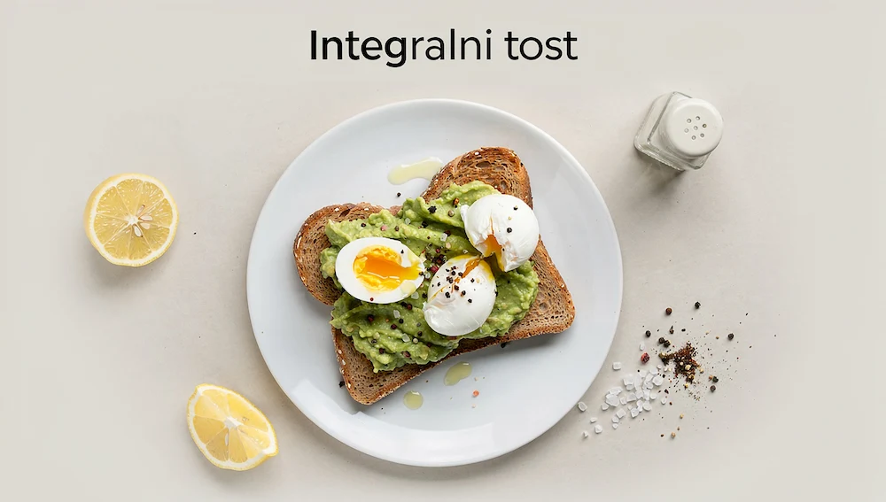 Integralni tost s avokadom i jajima