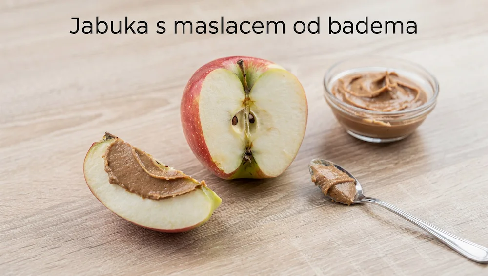 Jabuka s maslacem od badema