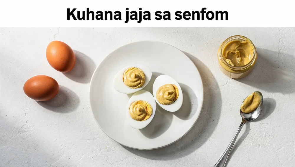 Kuhana jaja sa senfom