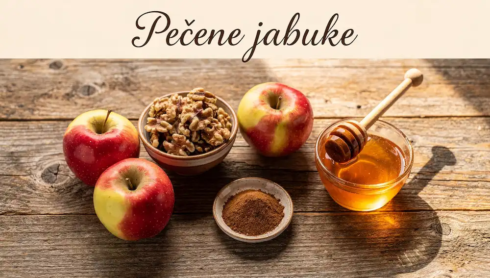 Pečene jabuke s orasima i cimetom