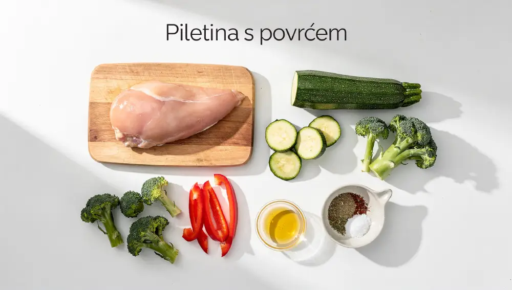 Piletina s povrćem pečena u foliji