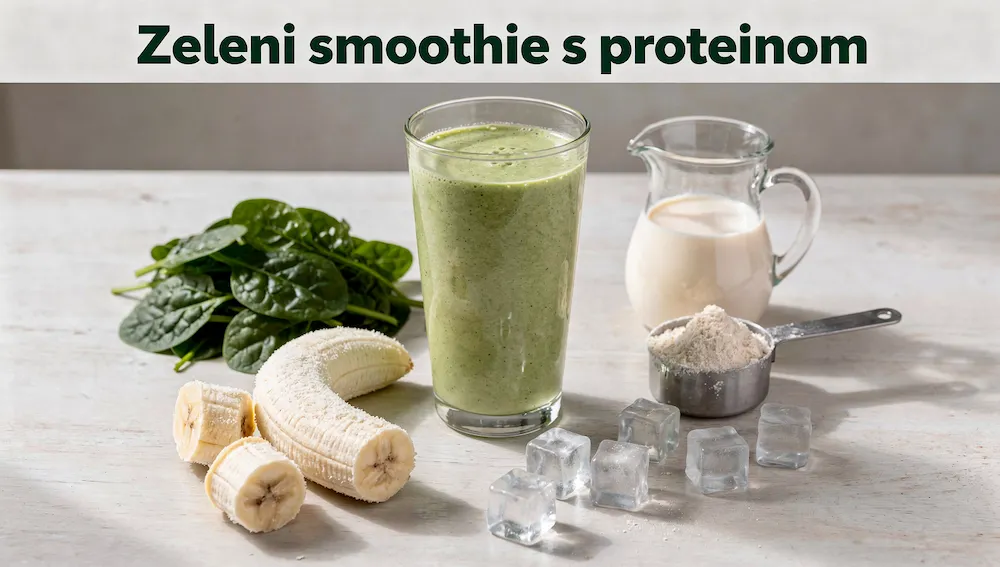 Zeleni smoothie s proteinom
