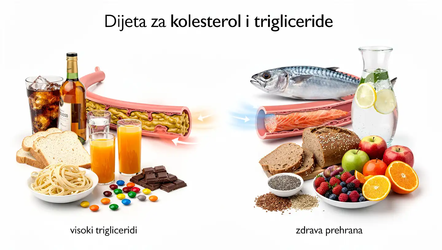 Dijeta za kolesterol i trigliceride - posebna pravila