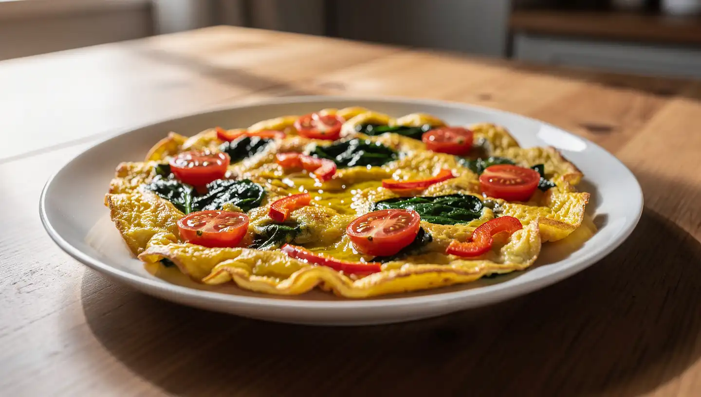 Omlet s povrćem na maslinovom ulju