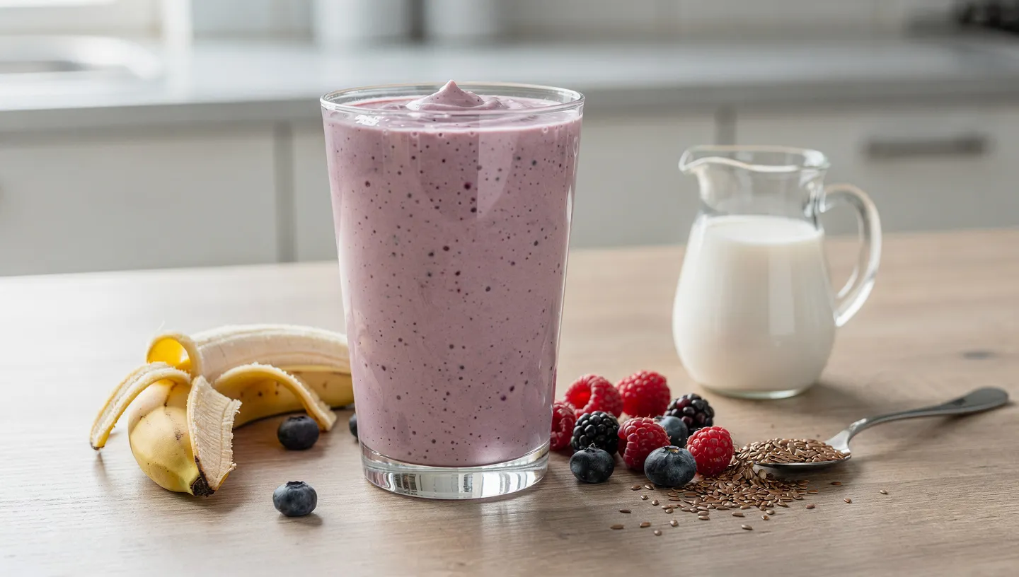 Smoothie od banane i šumskog voća