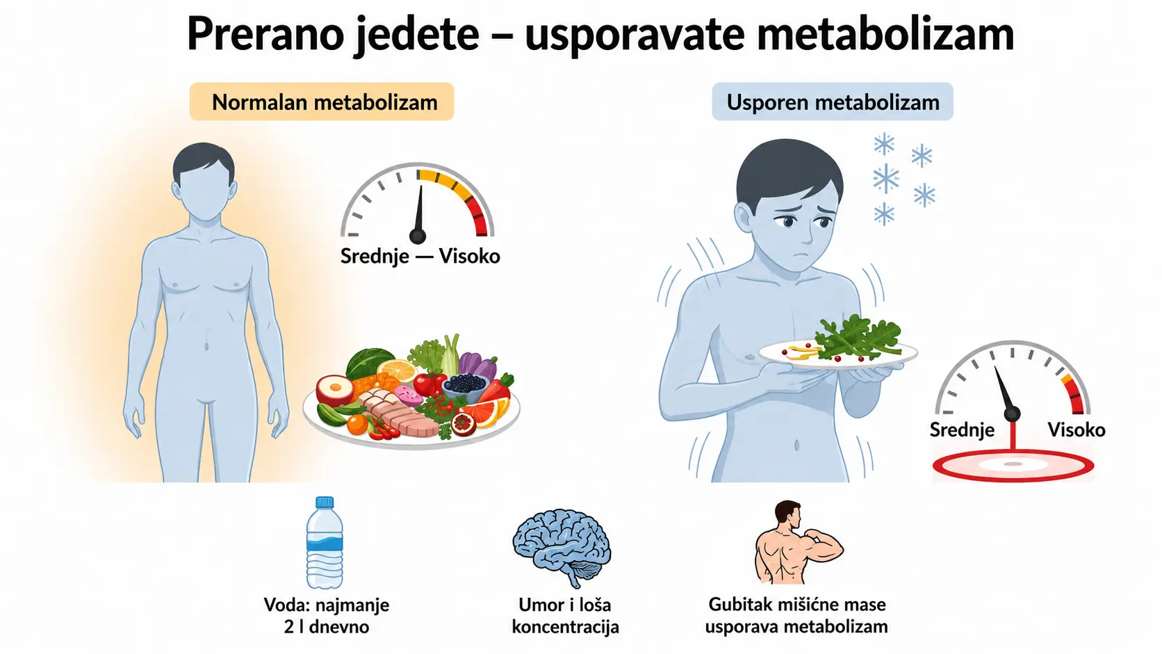 Jedete premalo - i time usporite metabolizam