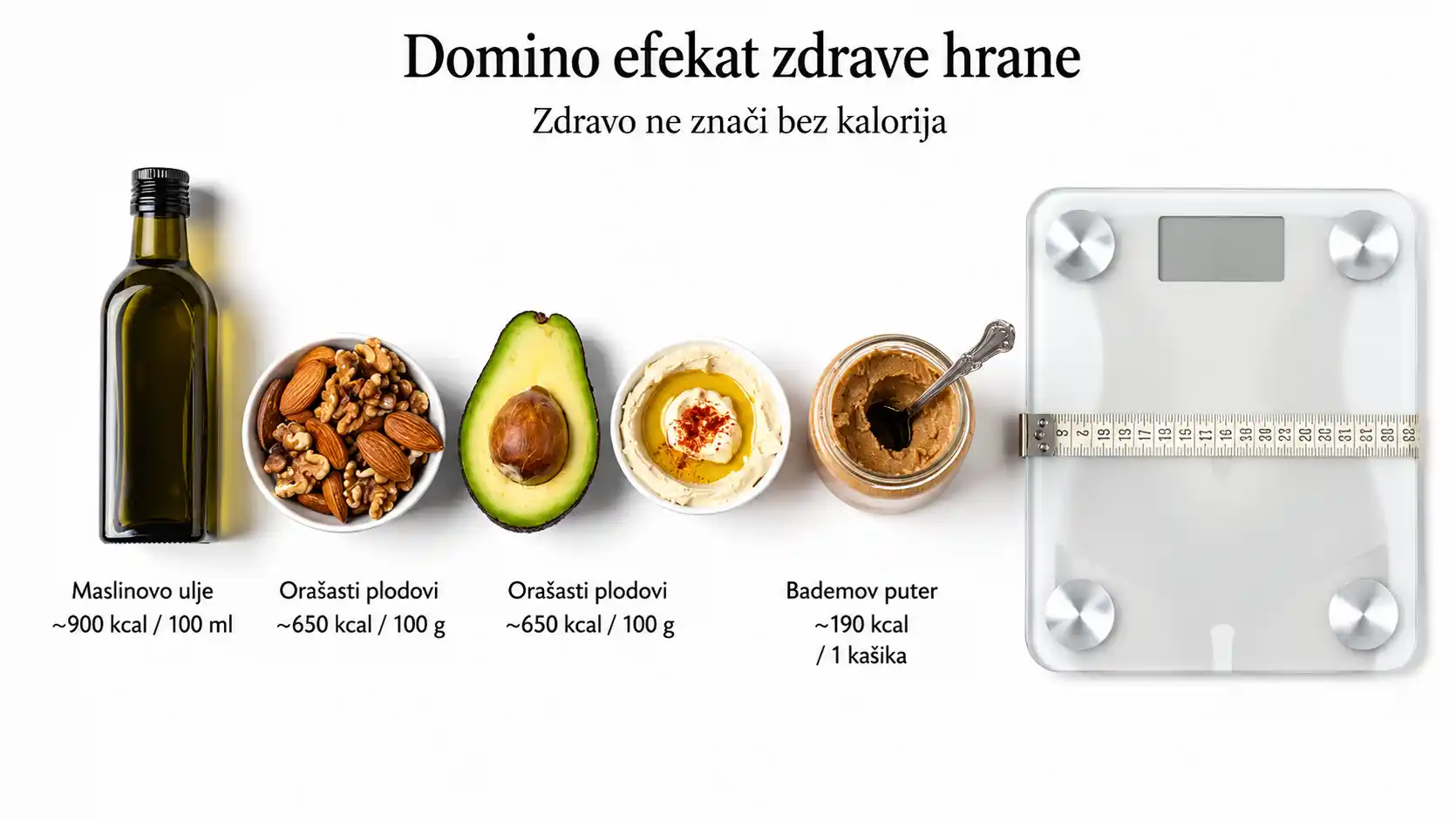 Jedete zdravo ali u prevelikim porcijama - domino efekt
