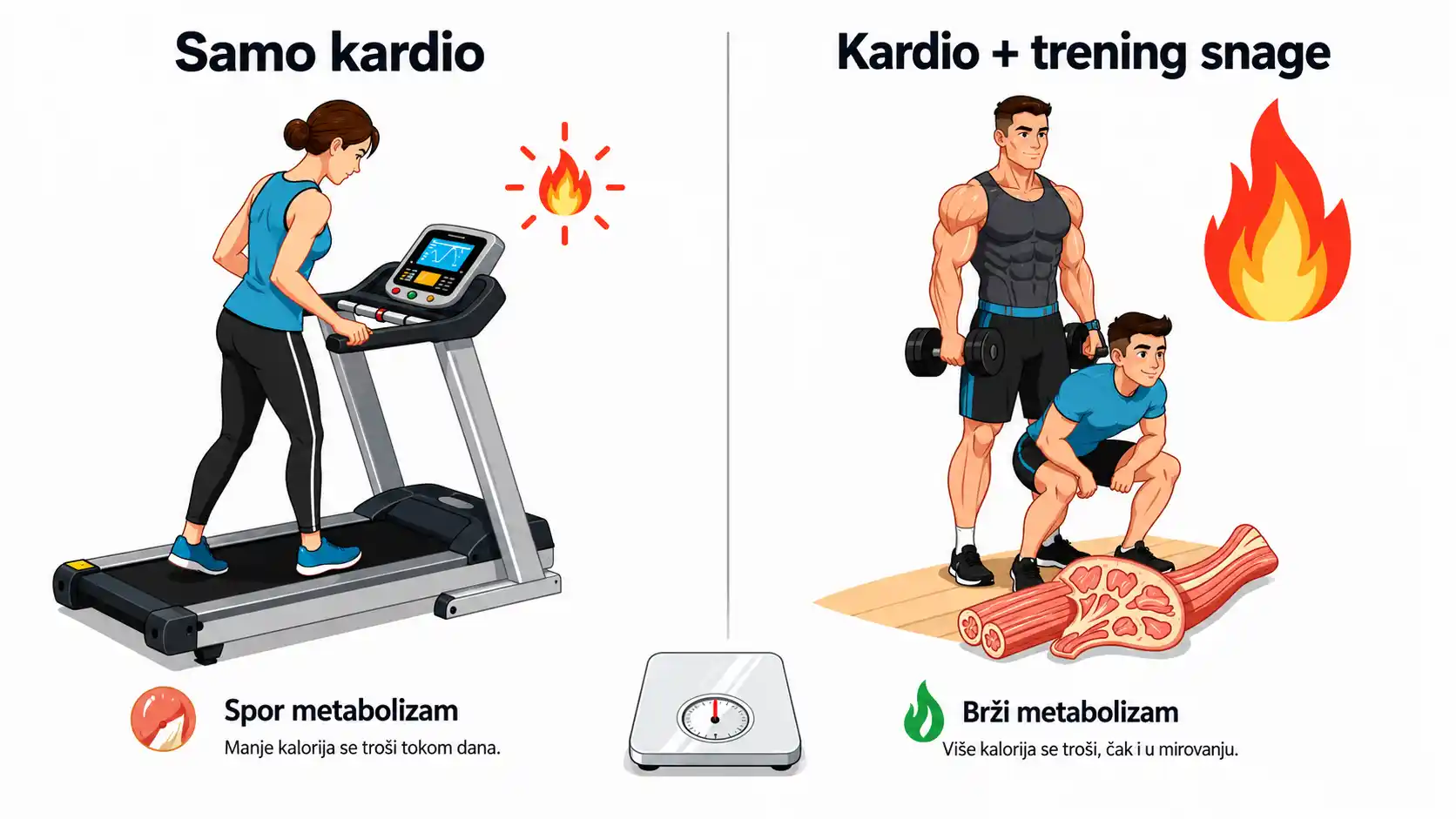 Radite samo kardio i zanemarujete trening snage