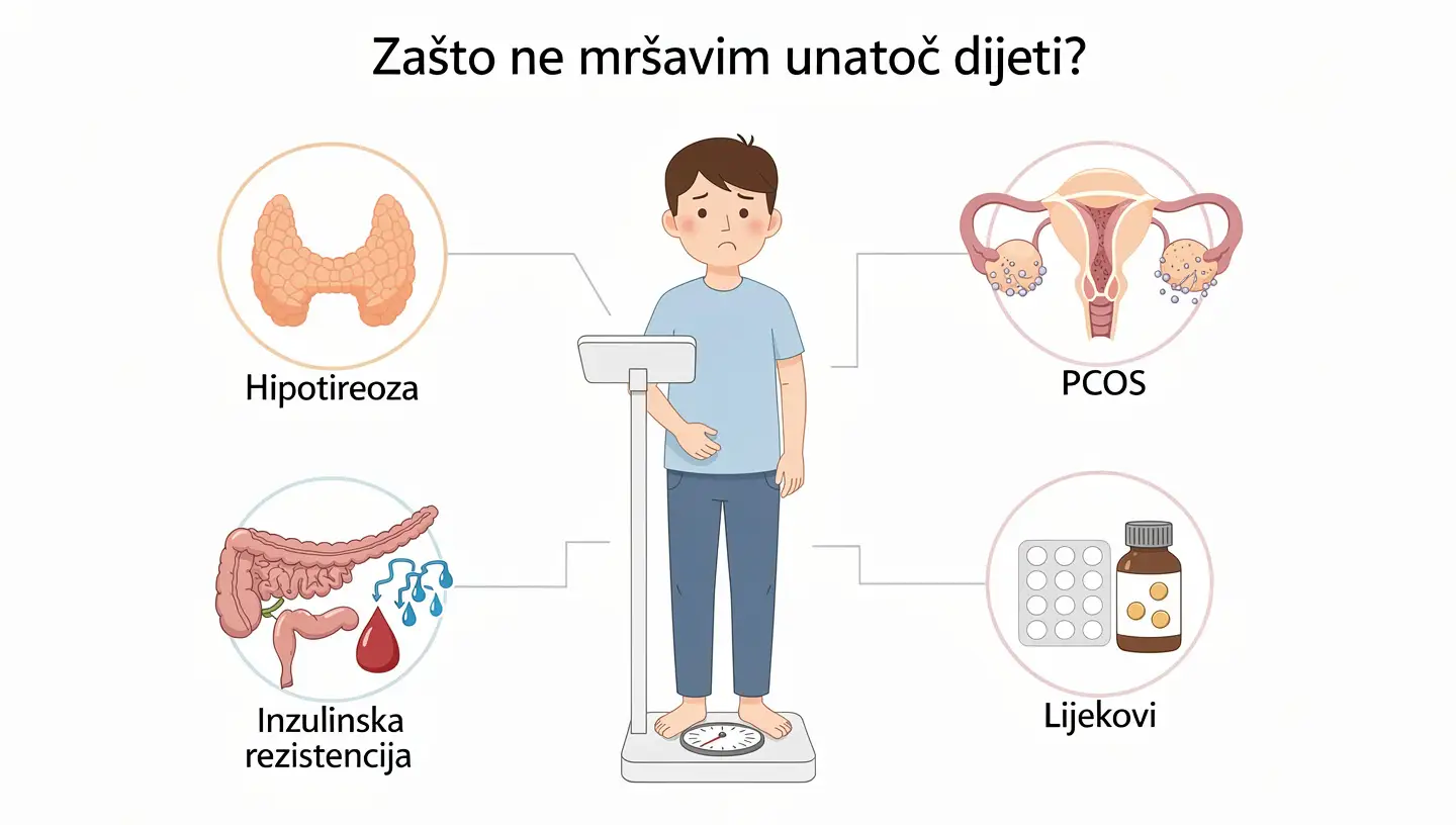 Zašto ne mršavim unatoč dijeti - medicinski uzroci